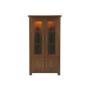 Zone Calza Oak Glazed 2 Door Display Cabinet