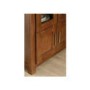 Zone Calza Oak Glazed 2 Door Display Cabinet