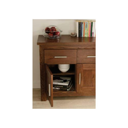 Calza Oak 2 Door 2 Drawer Sideboard - 