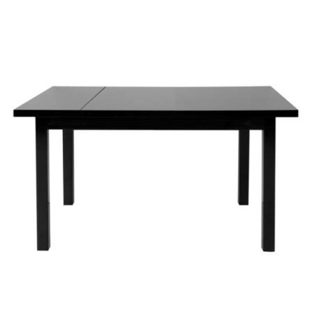Dazzle High Gloss Black Rectangular Extending Dining Table - 