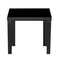 Zone Dazzle High Gloss Black Square Side Table