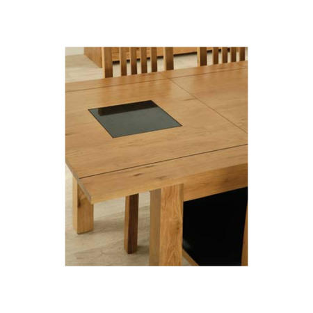 Acre Oak Rectangular Extending Dining Table - 