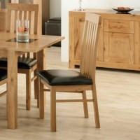 Acre Oak Slat Back Dining Chair - 