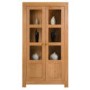 Acre Oak Glazed 2 Door Display Cabinet - 