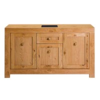 Acre Oak 3 Door 1 Drawer Sideboard - 
