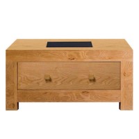 Acre Oak Square Storage Coffee Table - 