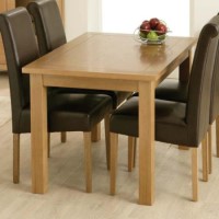 Zone Mallory Oak Rectangular Dining Table