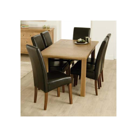 Zone Mallory Oak Rectangular Extending Dining Table