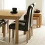 Zone Mallory Oak Roll Back Upholstered Dining Chair
