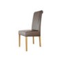 Zone Mallory Oak Roll Back Upholstered Dining Chair