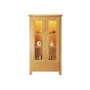 Zone Mallory Oak Glazed 2 Door Display Cabinet
