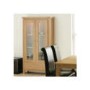 Zone Mallory Oak Glazed 2 Door Display Cabinet