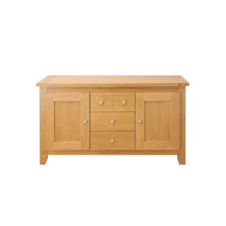 Zone Mallory Oak 2 Door 4 Drawer Sideboard