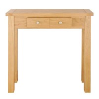 Zone Mallory Oak 2 Drawer Console Table