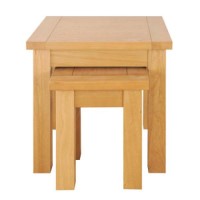 Zone Mallory Oak Square Nest of Tables
