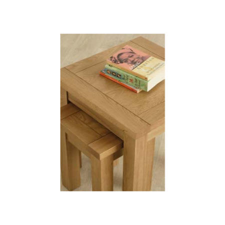 Zone Mallory Oak Square Nest of Tables