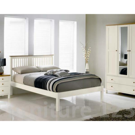 Bentley Designs Atlantis Two Tone Low Footend Single Bed Frame