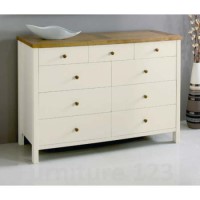 Bentley Designs Atlantis Two Tone 6  3 Drawer Chest