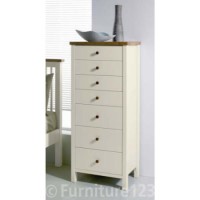 Bentley Designs Atlantis Two Tone 7 Drawer Tall Chest