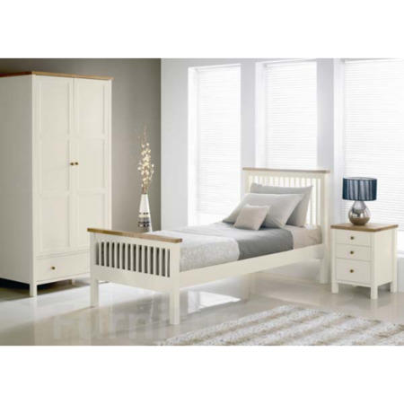 Bentley Designs Atlantis Two Tone 3 Piece Bedroom Set with Single Bed