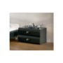 Hasena Caro 2 Drawer Bedside Table in Black