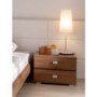 Hasena Caro 2 Drawer Bedside Table in Walnut