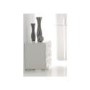 Hasena Caro 3 Drawer Bedside Table in White