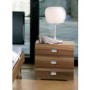 Hasena Caro 3 Drawer Bedside Table in Walnut