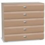 Hasena Caro 5 Drawer Wide Chest in Beech