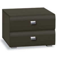 Hasena Caro 2 Drawer Bedside Table in Wenge