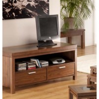 World Furniture Nevada 2 Drawer TV Cabinet in Walnut