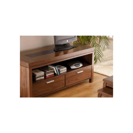 World Furniture Nevada 2 Drawer TV Cabinet in Walnut