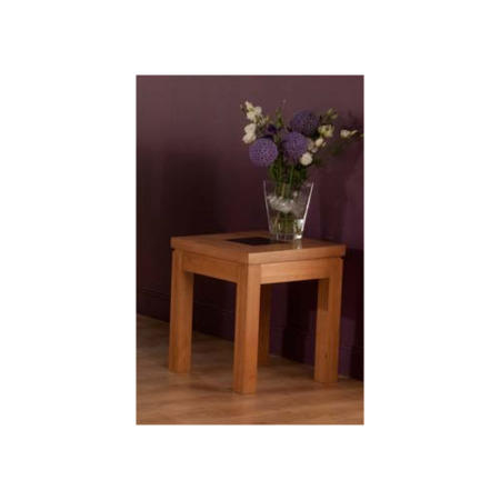 Conrad Square Lamp Table in Oak
