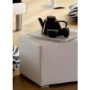 Hasena Caro White Leather Stool 