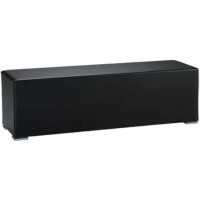 Hasena Caro Black Leather Large Footstool