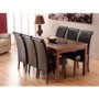 World Furniture Nevada Rectangular Dining Set in Walnut with 6 Chairs in Brown