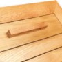 GRADE A2 - Solid Oak 1 Drawer Bedside Chest
