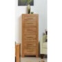 Heritage Furniture UK Caley Solid Oak 6 Drawer Tall Chest