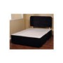 Visco Therapy Dusk Faux Suede Divan Bed in Black with Memory Foam Co Visco 2000 Memory Foam Mattress with vCool - single divan and mattress