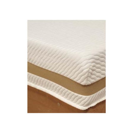 Visco Therapy Dusk Faux Suede Divan Bed in Gold with Memory Foam Co Visco 2000 Memory Foam Mattress with vCool - single divan and mattress