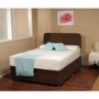 Visco Therapy Dusk Faux Suede Divan Bed in Brown with Memory Foam Co Visco 4000 Platinum Memory Foam Mattress - single divan and mattress