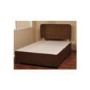 Visco Therapy Dusk Faux Suede Divan Bed in Brown with Memory Foam Co Visco 4000 Platinum Memory Foam Mattress - single divan and mattress