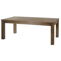 Alpes Developpement Cosmos Grey Tinted Solid Teak Dining Table