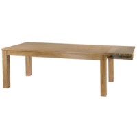 Alpes Developpement Cosmos Bleached Solid Teak 200cm Extending Dining Table