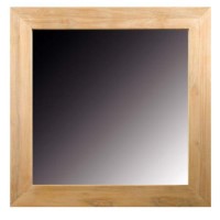 Alpes Developpement Cosmos Bleached Solid Teak Square Mirror