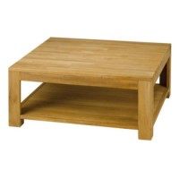 Alpes Developpement Absolue Solid Teak Square Coffee Table