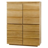 Alpes Developpement Absolue Solid Teak 4 Door Storage Cabinet