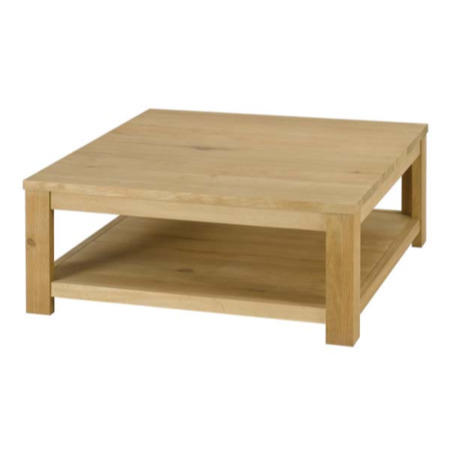 Alpes Developpement Come Solid Oak Square Coffee Table