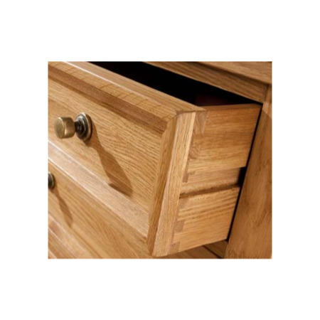 World Furniture Provence Glazed 2 Door 1 Drawer Display Cabinet in Oak