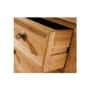 World Furniture Provence Glazed 2 Door 1 Drawer Display Cabinet in Oak